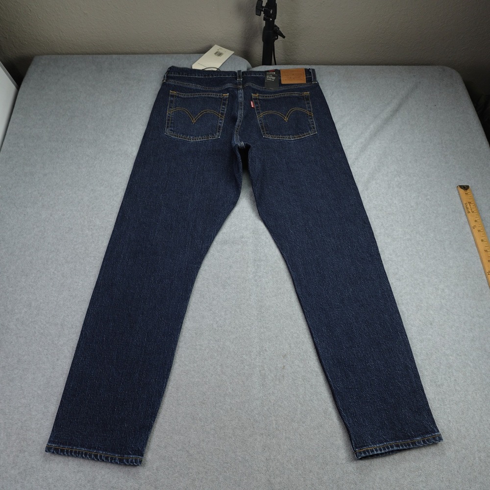 Levi's Jeans Womens 31 Blue Wedgie Straight High Rise Tapered Button Fly Denim - Picture 3 of 16
